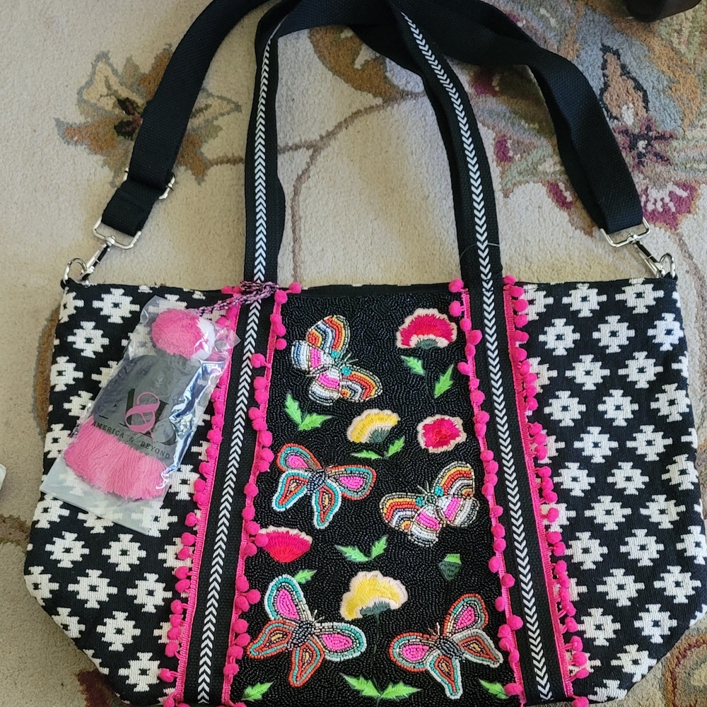 BN American & Beyond Embellished Tote Bag with Accessories